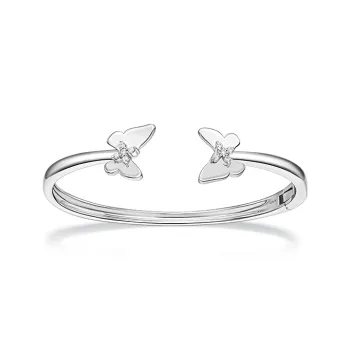 HEFANG Garden Copper Small Butterfly Bangle Women's