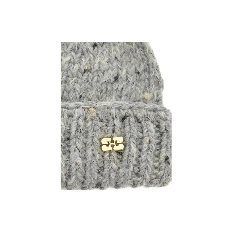 GANNI Chunky Handknit Beanie-2
