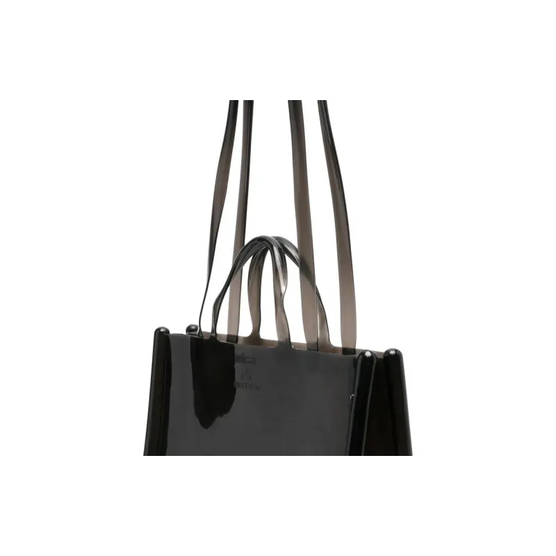 Converse Melissa Collaboration PVC Handbag Large Size Unisex Black-3