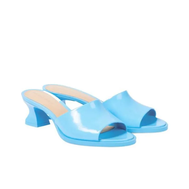 Bottega Veneta Slide Slippers Women's Blue-3