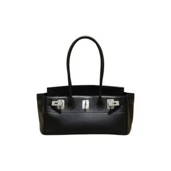 BEMIX PETS Cow Leather Handbag Regular Women's Black