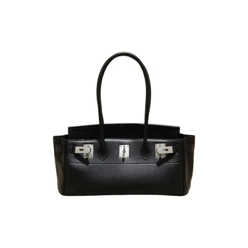 BEMIX PETS Cow Leather Handbag Regular Women's Black