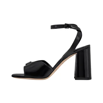 LOUIS VUITTON Swing Strap Sandals 8.5cm Women's Black