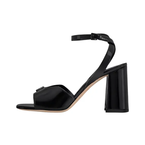 LOUIS VUITTON Swing Strap Sandals 8.5cm Women's Black