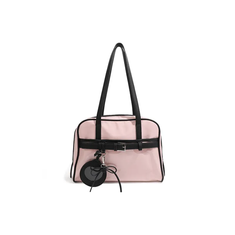 UNITE STAR PU Tote Bag Shoulder Bag Regular Women's Pink/Silver/Black-5