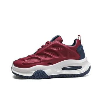 Kuding Chunky Sneakers Men Low Top Red/White