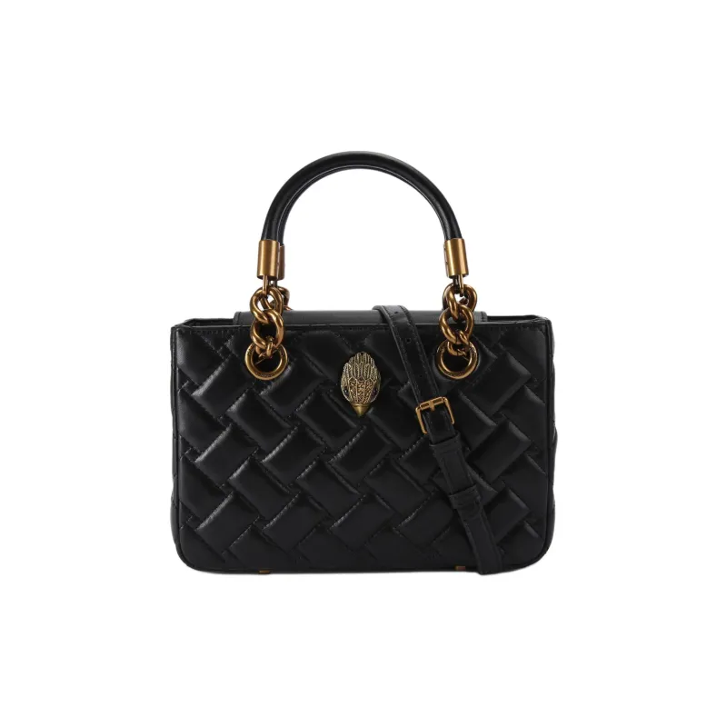 Kurt Geiger London Kensington Lambskin Tote Bag Shopping Bag Shoulder Bag Crossbody Bag Handbag Women's Black-0