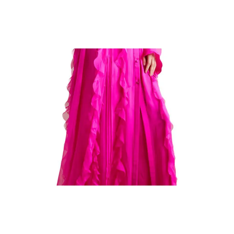 Valentino Long Sleeved Dress Women's Fuchsia-3