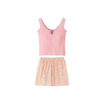 Xiang Ning Pai Pajama Set Women's Pink