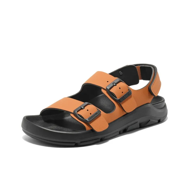 BELLE Beach Sandals Women's Ecru/Light Green/Orange-9