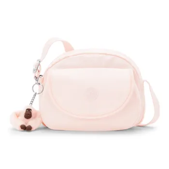 Kipling Fabric Crossbody Bag STELMA Collection Women's Beige Pink