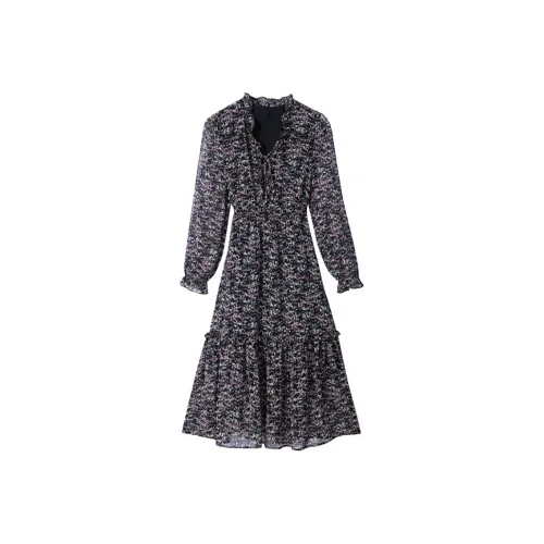 NINE WEST Long Sleeved Dresses Women's Floral