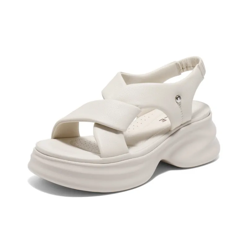 BELLE Beach Sandals Women's Ecru/Apricot-1