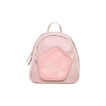 Travel PU Backpack Regular Women's Pink/White