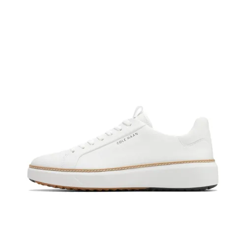 COLE HAAN Low Top Skateboard Shoes Men's White