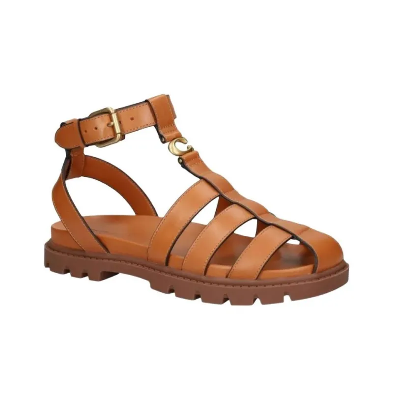 COACH Roman Sandals Women's Umber-2