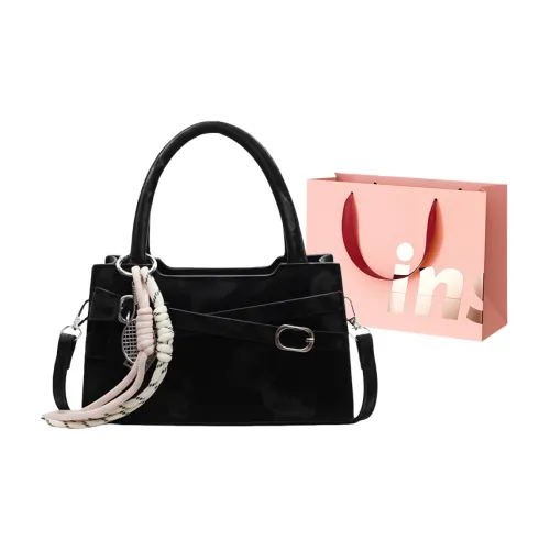 WHEELY BABY+ PU Crossbody Handbags Women's Black/Ecru/Silver/Pink/Green