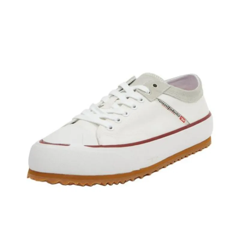 DIESEL Low Top Stylish Skateboarding Shoes Women's White Gray-2