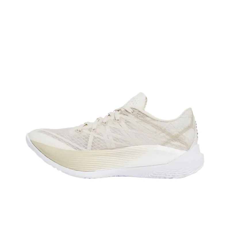 Under Armour Low Top Running Shoes Unisex Beige-1