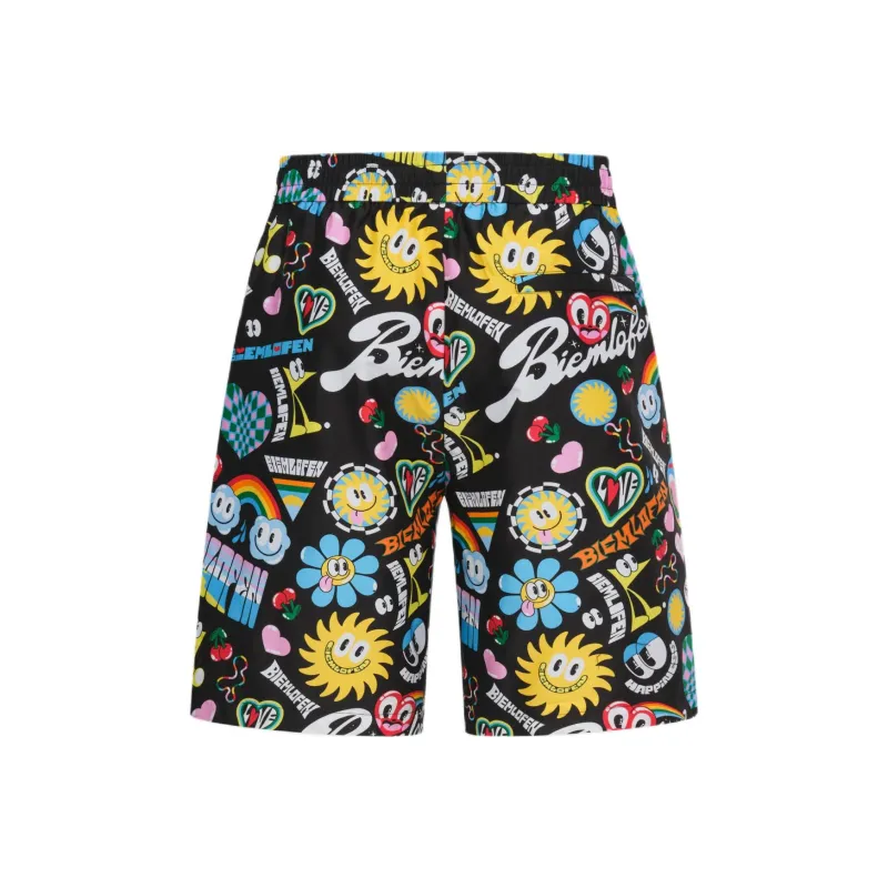 Biyin Leufen x Hattie Casual Shorts Men's 07 Black-1