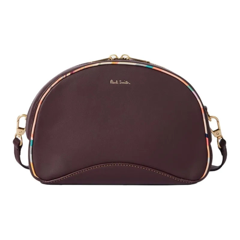 Paul Smith Genuine Leather Camera Bag, Shoulder Bag Women's Burgundy-0