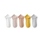 [5 Pack, 100% cotton Odor-Resistant Moisture-Wicking]White+Beige+Orange+Ginger Yellow+Light Gray