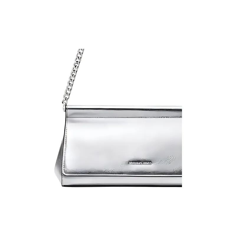 MICHAEL KORS Cow Leather, Split Cow Leather Shoulder Bag Medium Size Women's Silver-4