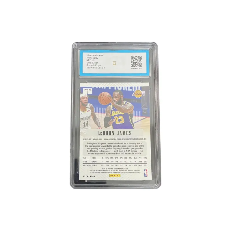 PANINI 2020 21 Prizm LeBron James Lakers LeBron James Bubbles Fold Prizm 9 Teca Graded Cards 1 Pc-1