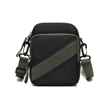 SEPTWOLVES Fabric Shoulder Bag Small Size Men's Black Green