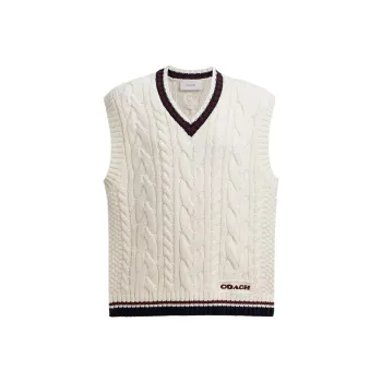 COACH SS25 Tank Top Men's Cream