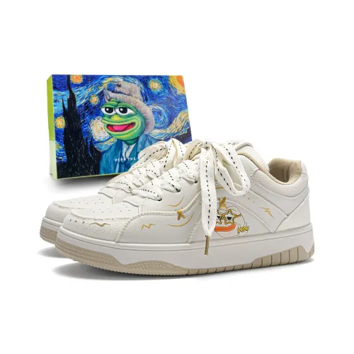 Pepe The Frog Low Top Skateboard Shoes Unisex