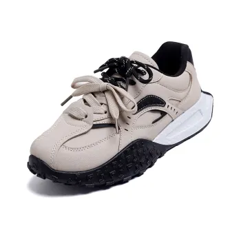 Lin's Travels Anti Slip And Wear Resistant Lightweight Low Top Chunky Sneakers Women's
