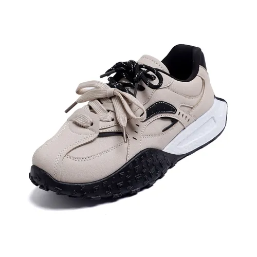 Lin's Travels Anti Slip And Wear Resistant Lightweight Low Top Chunky Sneakers Women's