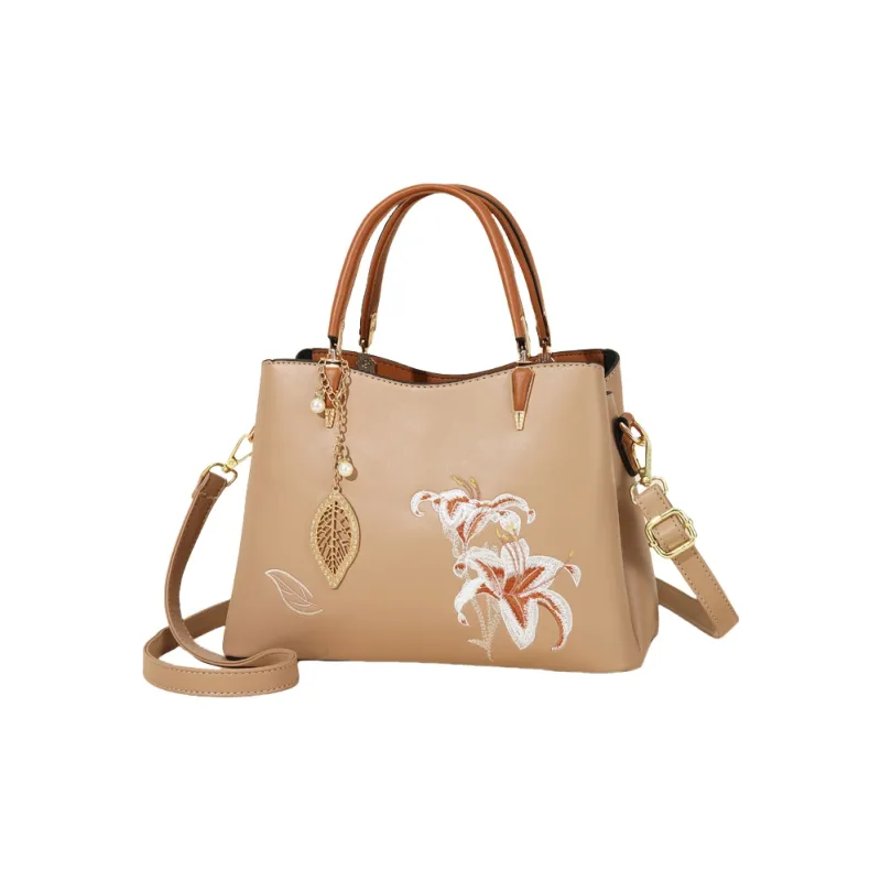 Weymond Leather Handbag Regular Women's Multicolor-6