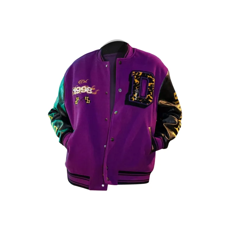 SUNSETMONENT Baseball Jacket Unisex Purple-1