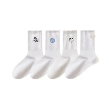 Temooues Mid Calf Socks Spring Summer Unisex