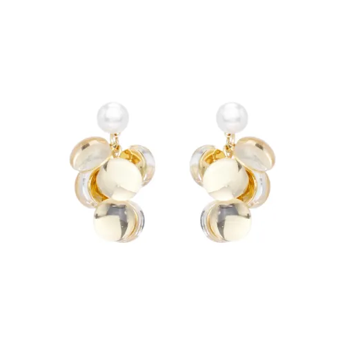 Anxious Plated With Real Gold Earrings Women's
