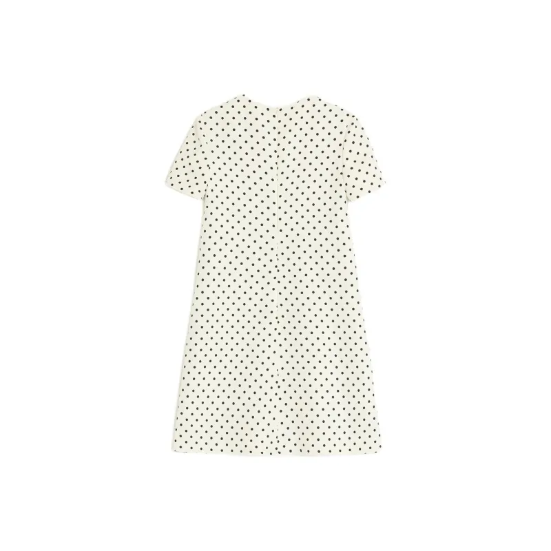 Valentino Short Sleeved Dresses Women's Light Beige-1