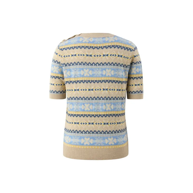 E.land Sweater Women's Light Khaki 36 L/Beige-1