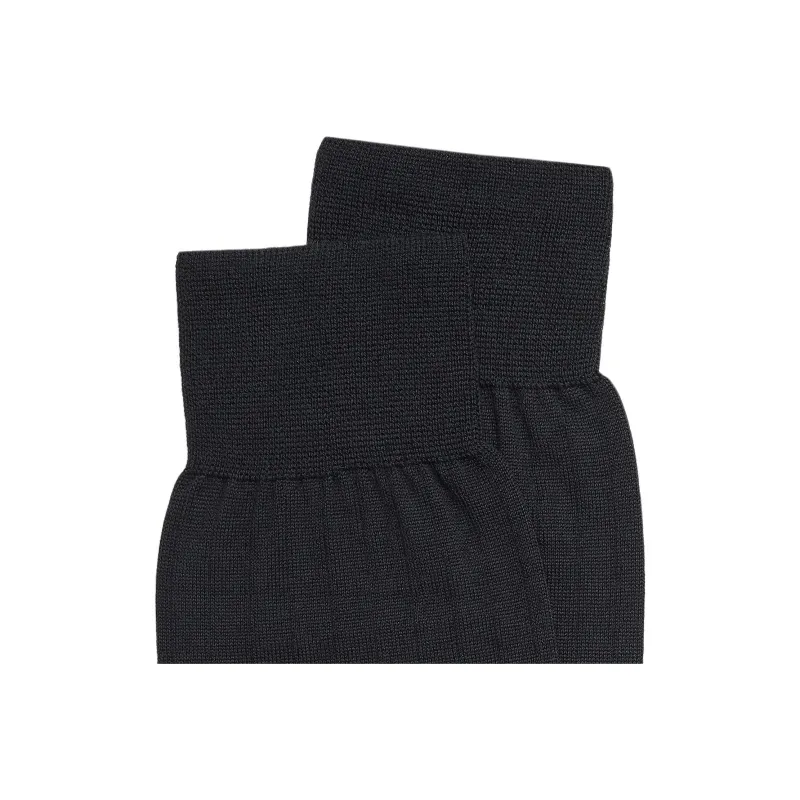 HERMES Mid Calf Socks Men's 1 Pack Black-2
