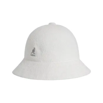 KANGOL Acrylic Bucket Hats Unisex White