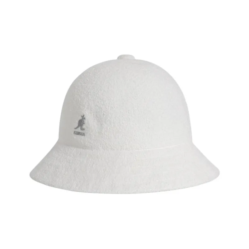 KANGOL Acrylic Bucket Hats Unisex White-0