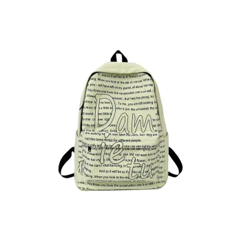 MOK Nylon Backpack Regular Unisex Green/White/Blue/Yellow/Khaki