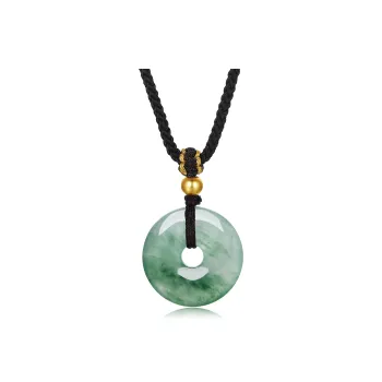 Cuiya Golden Building Dulong Jade Necklaces Unisex