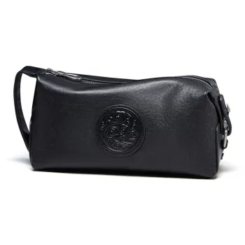 KAISER Top Grain Cow Leather Clutch Regular Men's Black