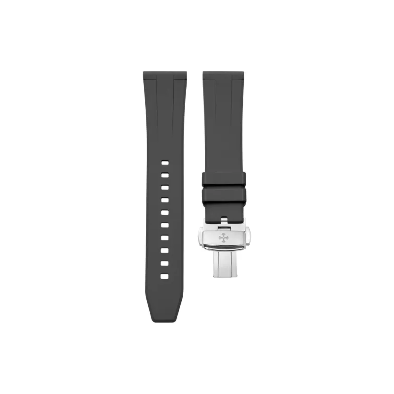 VAGENARI Watch Bands High-End Fluoroelastomer Flat Head All Sizes 18 19 20 21 22 23 24mm Unisex-12