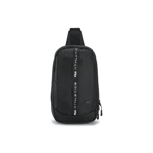 FILA Fitness Series Fabric Sling Bag Men's Jet Black