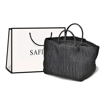 Safiya Fabric Shoulder Bag, Portable Crossbody Tote, Tote Bag, Shopping Bag, Bag Large Size Women's Gray/Pink