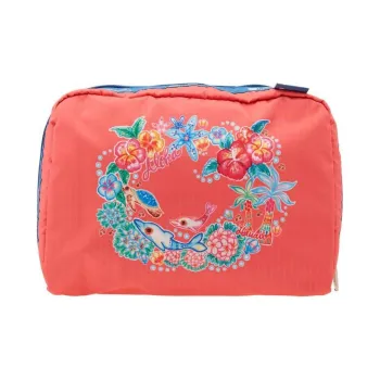 LeSportsac Herocca Collaboration Polyester Makeup Bag Extra Large Women's Coral
