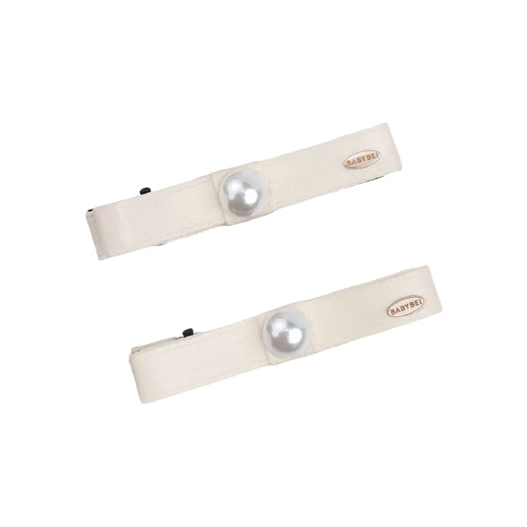 BABYBEI One Word Elegance Elegant Minimalist Style Versatile Black Beige Hair Clips Women's-4